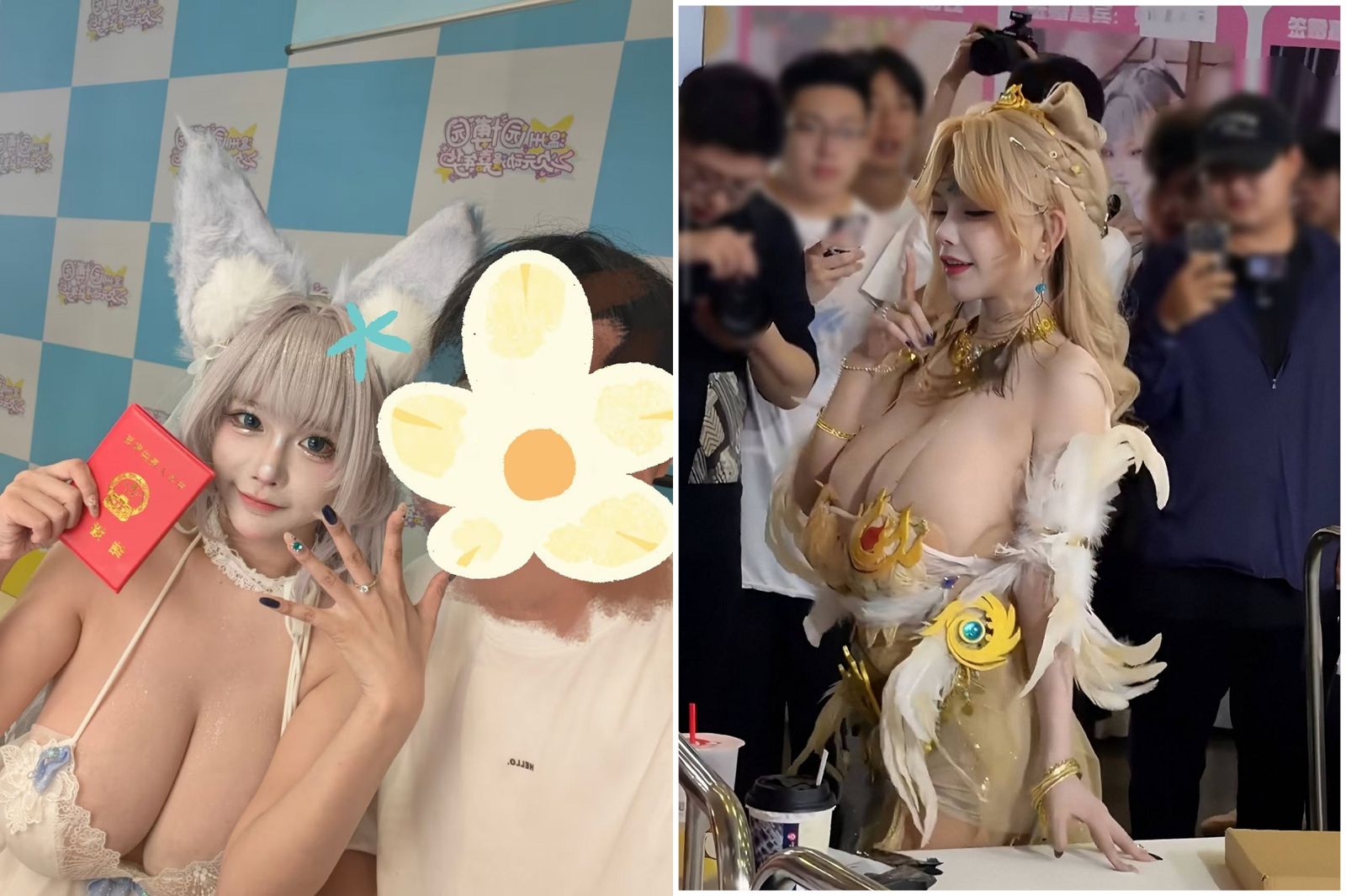 女Coser又成男粉絲焦點 「K他命級波濤胸湧」讓網驚呆
