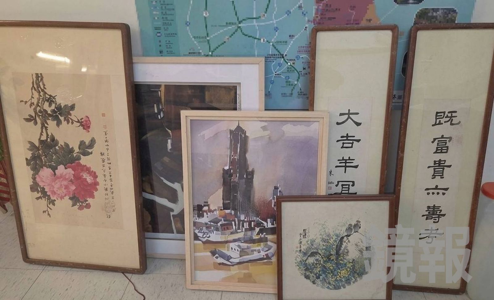 大膽賊竊走當代名家陳文龍畫作 六龜警跨縣市百里追回鎮館之寶
