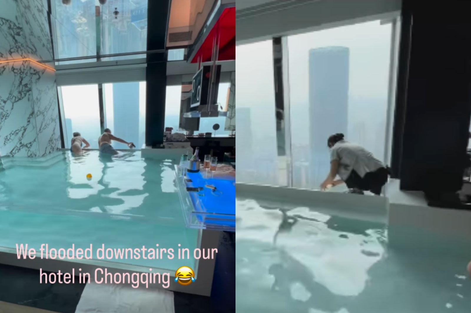 以為無邊際泳池！澳洲夫妻住中國五星酒店　泡澡卻淹慘樓下房客
