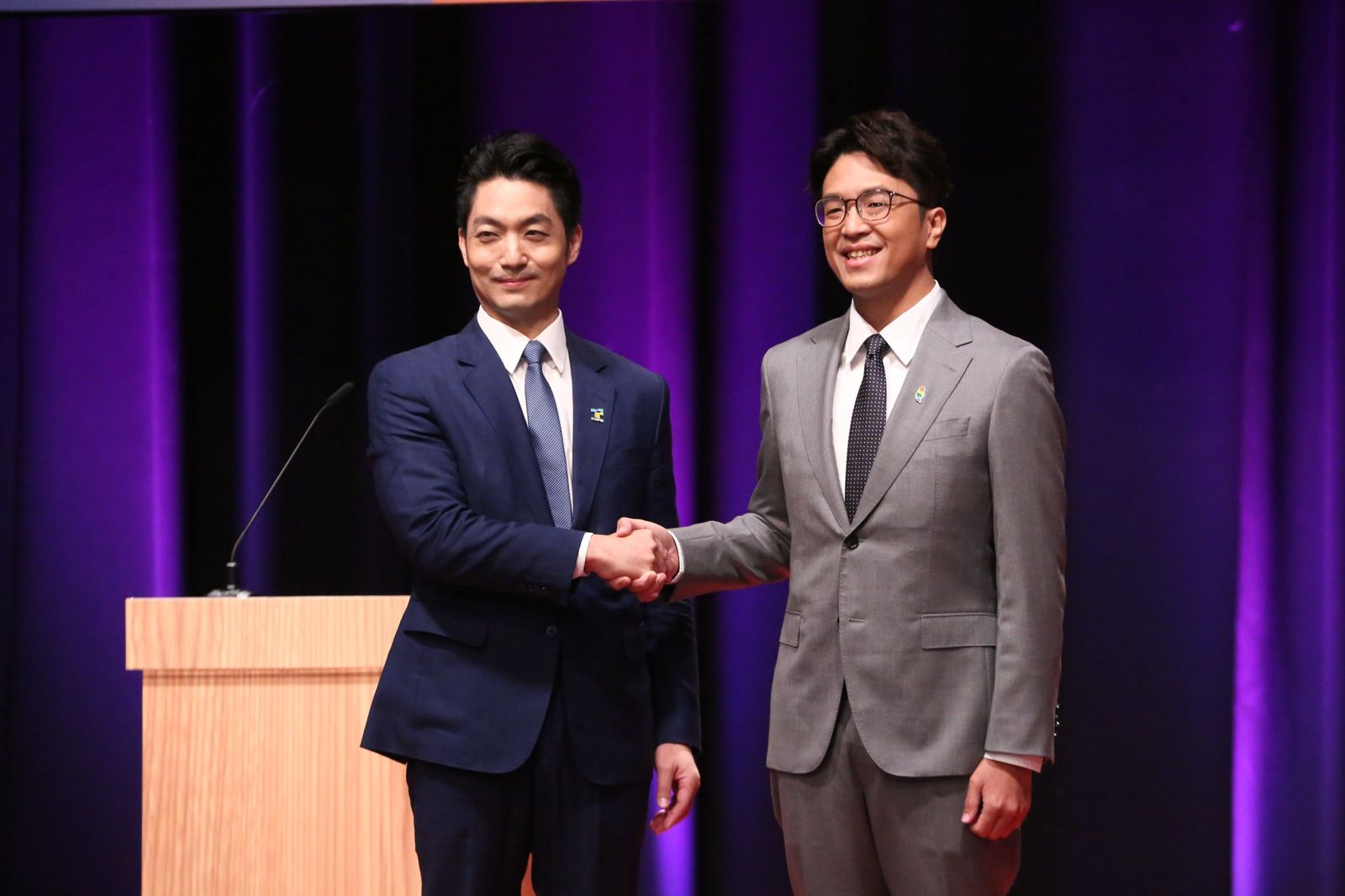台北市長首場電視辯論會今天(31日)落幕,台北市長蔣萬安表現獲藍營大力誇讚。攝影李鍾泉