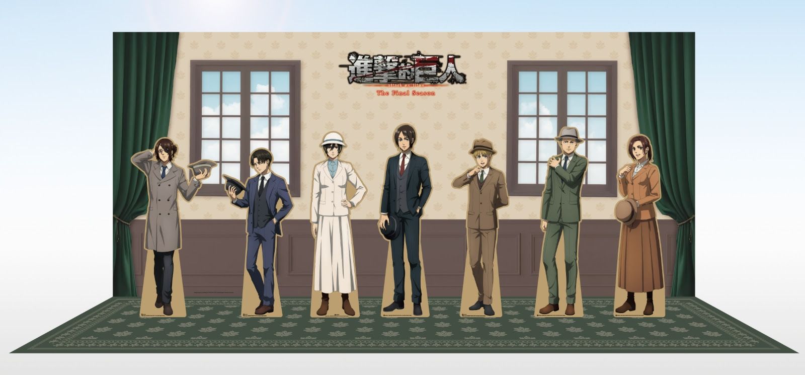 《進擊的巨人》造景區。圖／木棉花國際提供