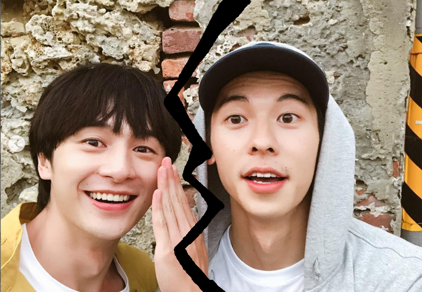 許光漢（右）、張軒睿兄弟情傳鬧翻。翻攝張軒睿IG