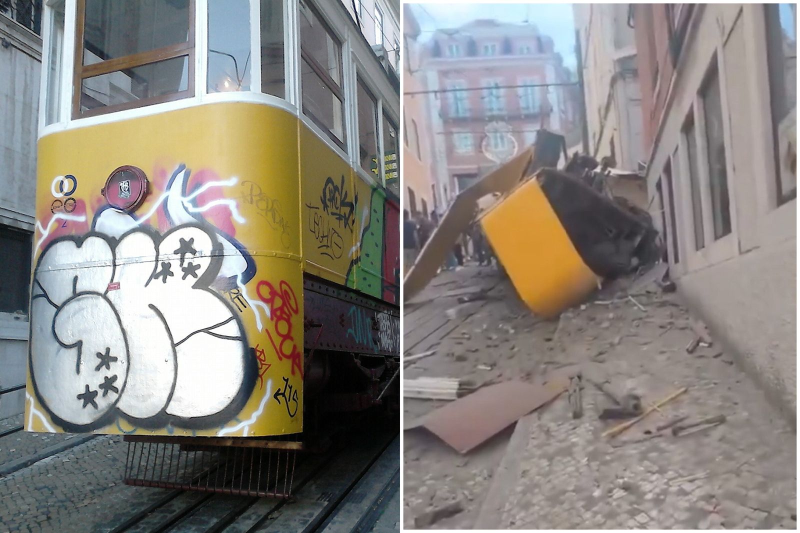 41J肉聲／葡萄牙里斯本百年電車「榮耀升降機」恐怖出軌　釀15死18傷