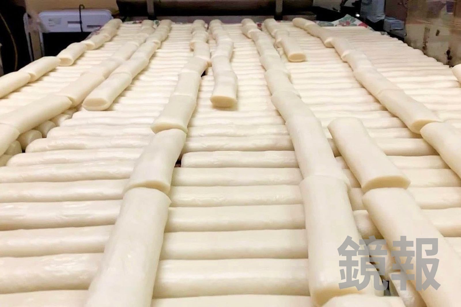 用吃飯的蓬萊米做成的「大陳年糕」，比較沒有糯米糕點容易脹氣的問題。