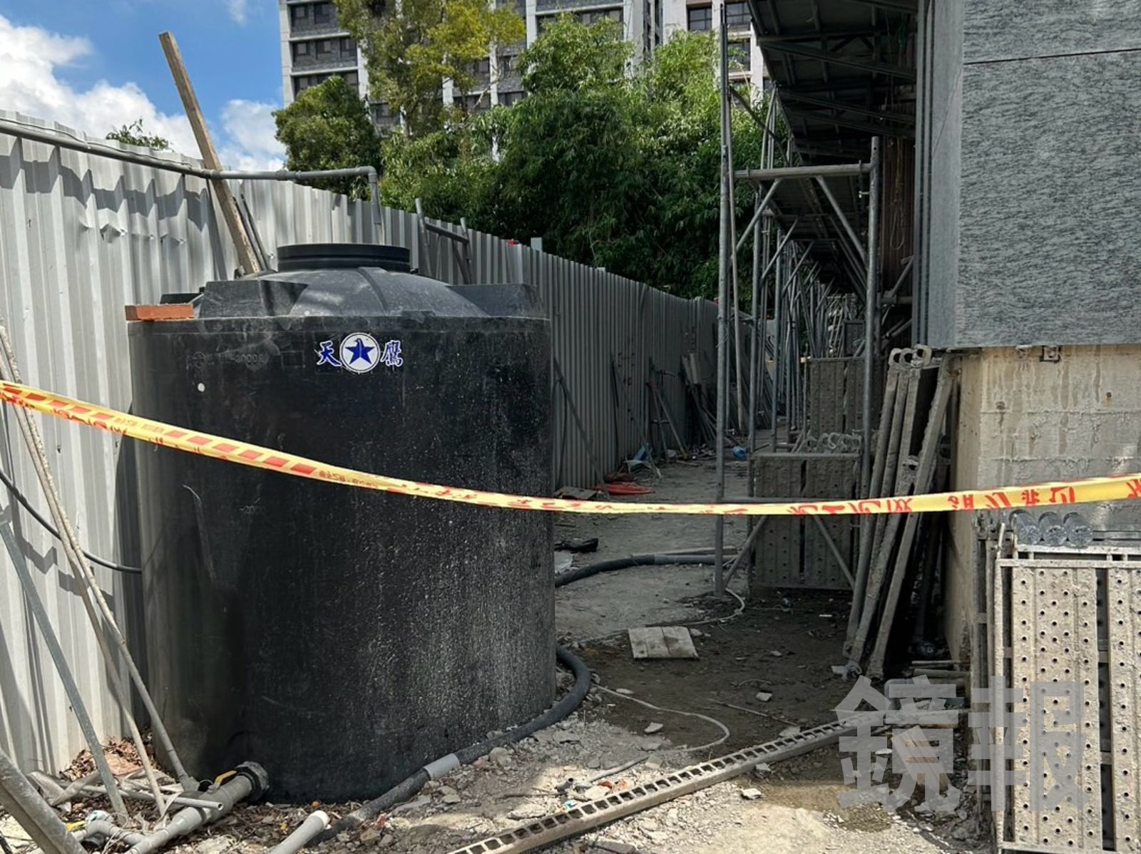 鶯歌恐怖工安意外　鋼條高處掉落貫穿工人頭部