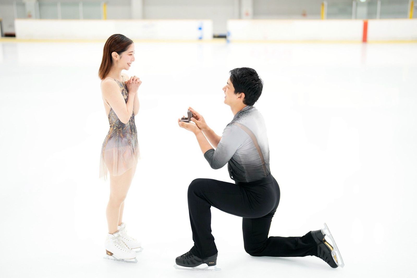 日本花式滑冰運動員三浦璃來與木原龍一宣布訂婚消息。圖/X@ryuichi_kihara