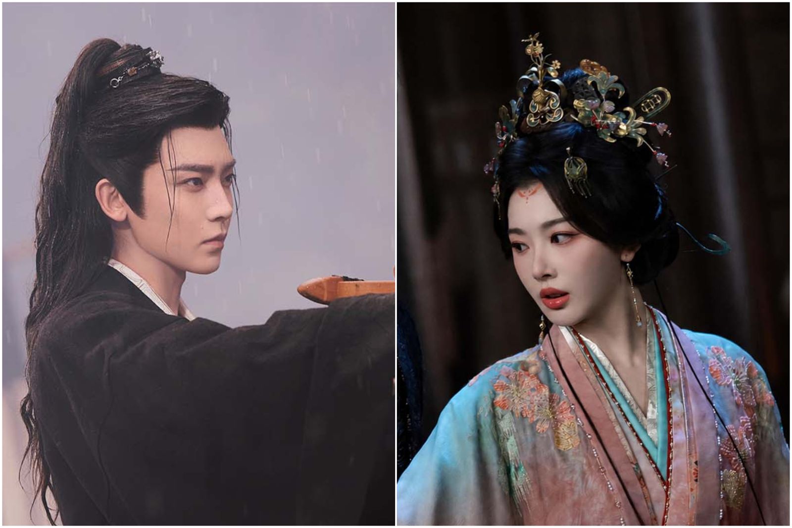 侯明昊(左)與孔雪兒多次傳緋聞。愛奇藝國際版提供