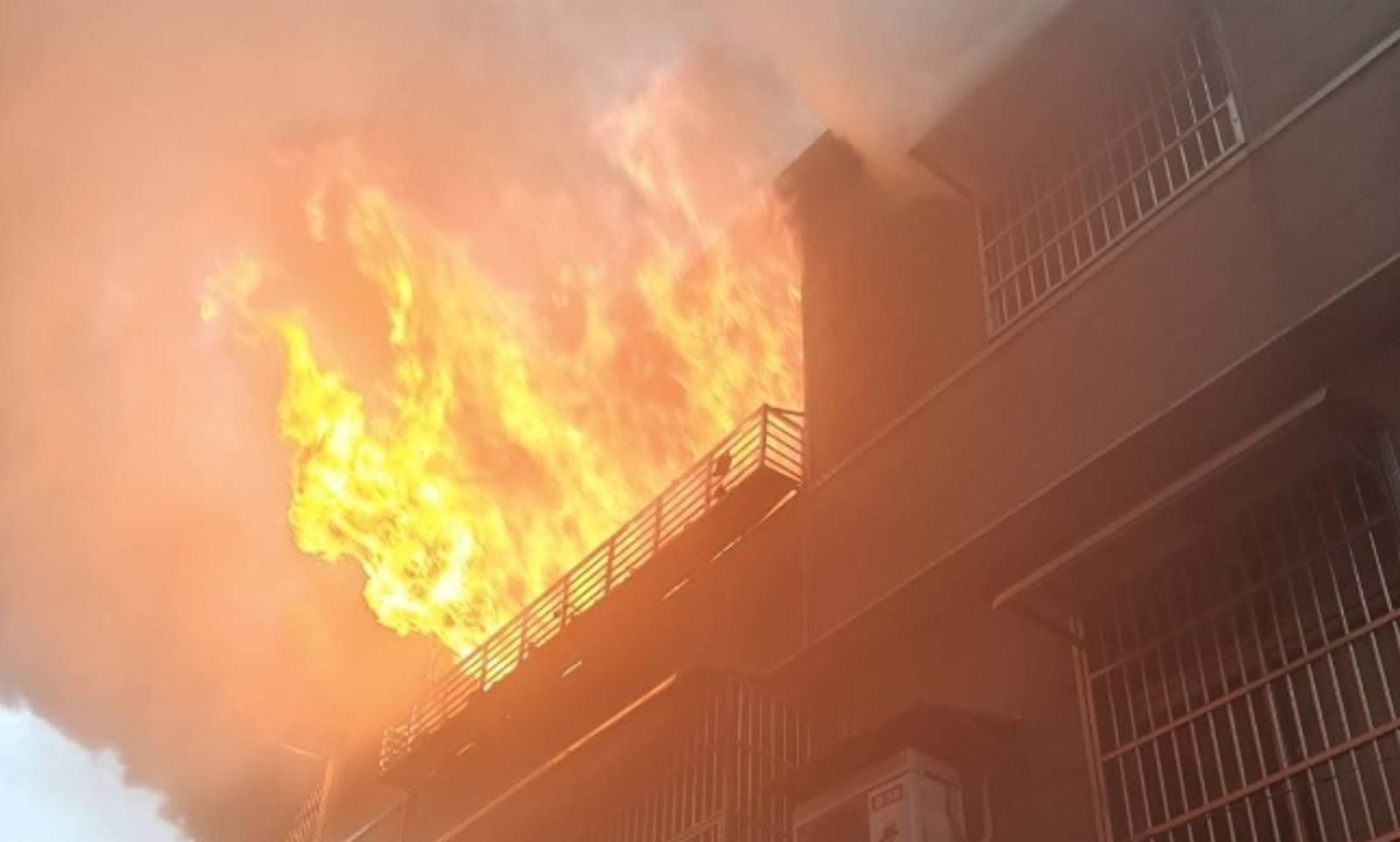 園發生死亡火災。圖/翻攝自記者爆料網
