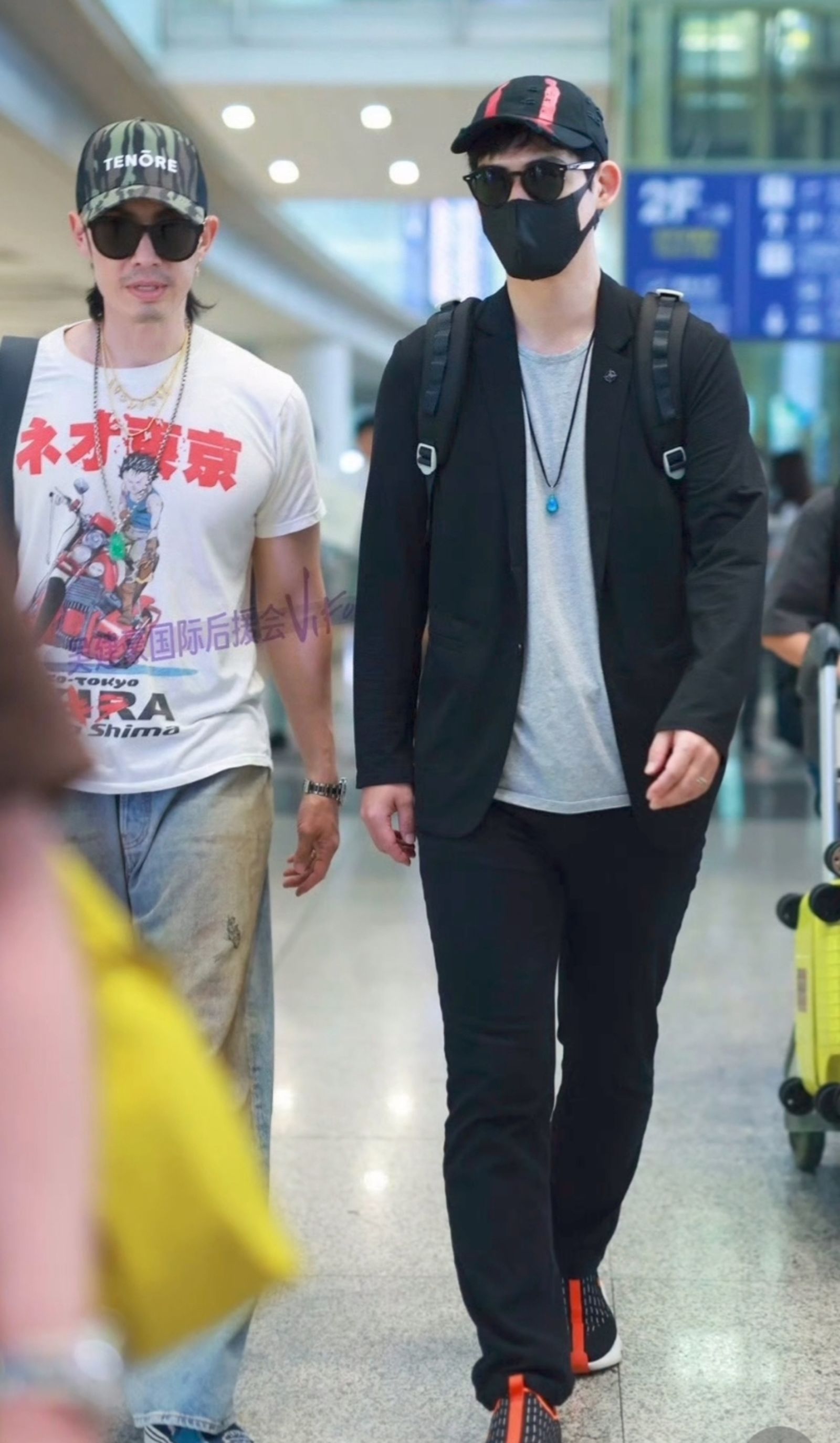 吳建豪、周渝民現身北京。翻攝Threads
