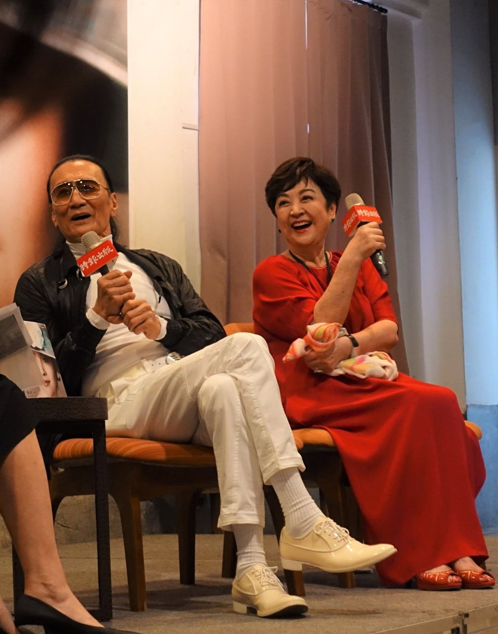 謝賢(左)與甄珍曾有過一段婚姻。翻攝Alan毛亮傑臉書