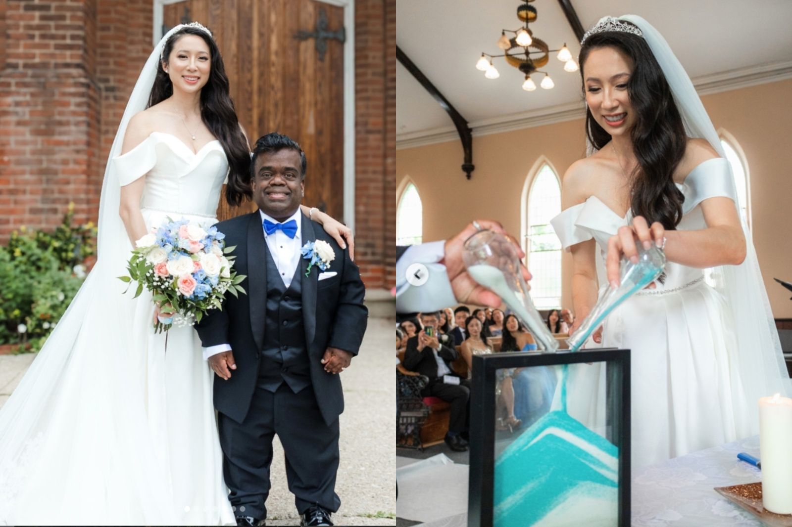 120cm工程師爽娶「長腿正妹」！婚禮畫面瘋傳全網震驚：怎麼能夠...他5字曝追妻秘訣