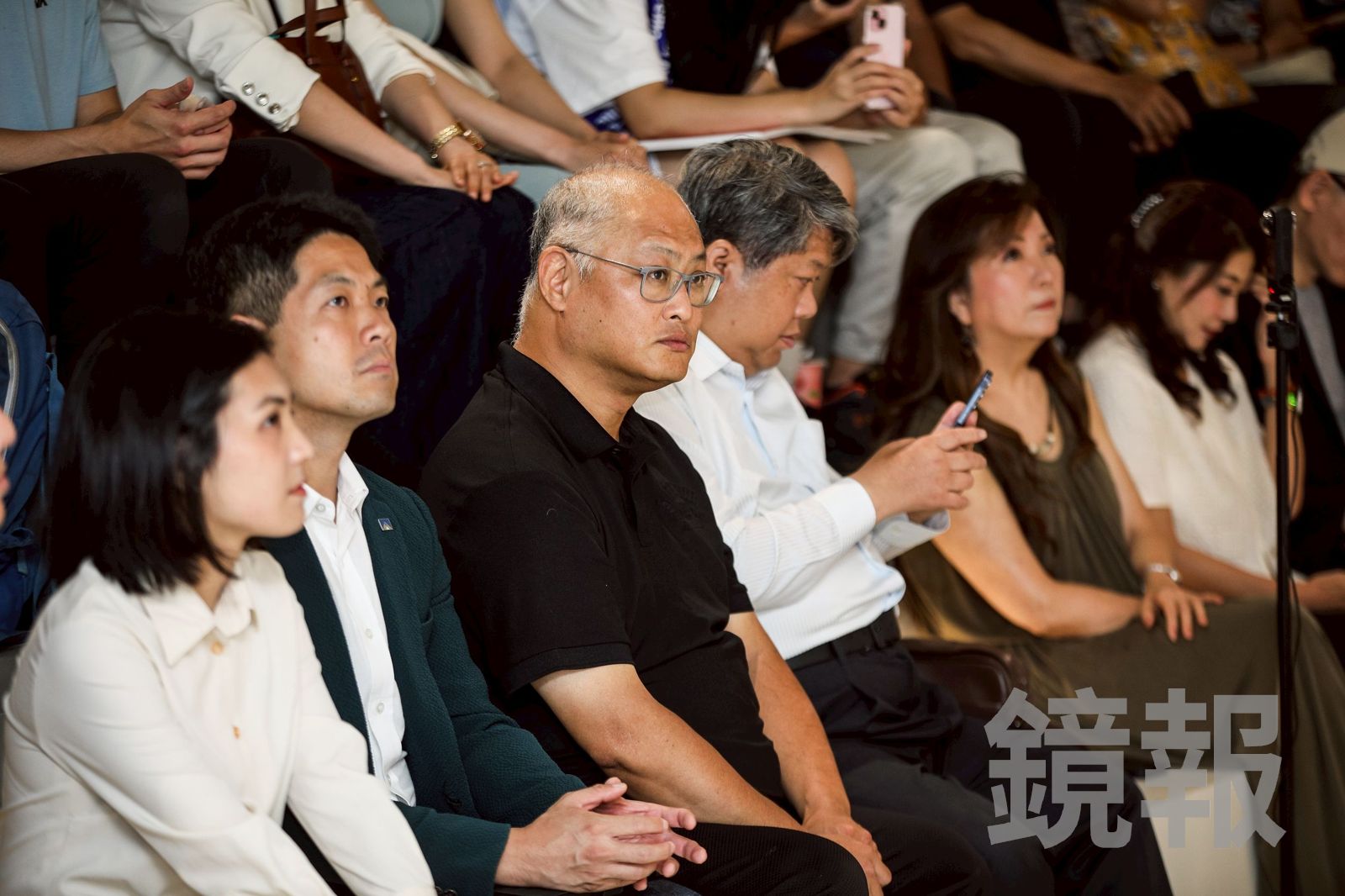 台灣人權工作者李明哲出席《給台灣的情書 Dear Taiwan,》特展開幕式。(圖/鄒保祥攝)