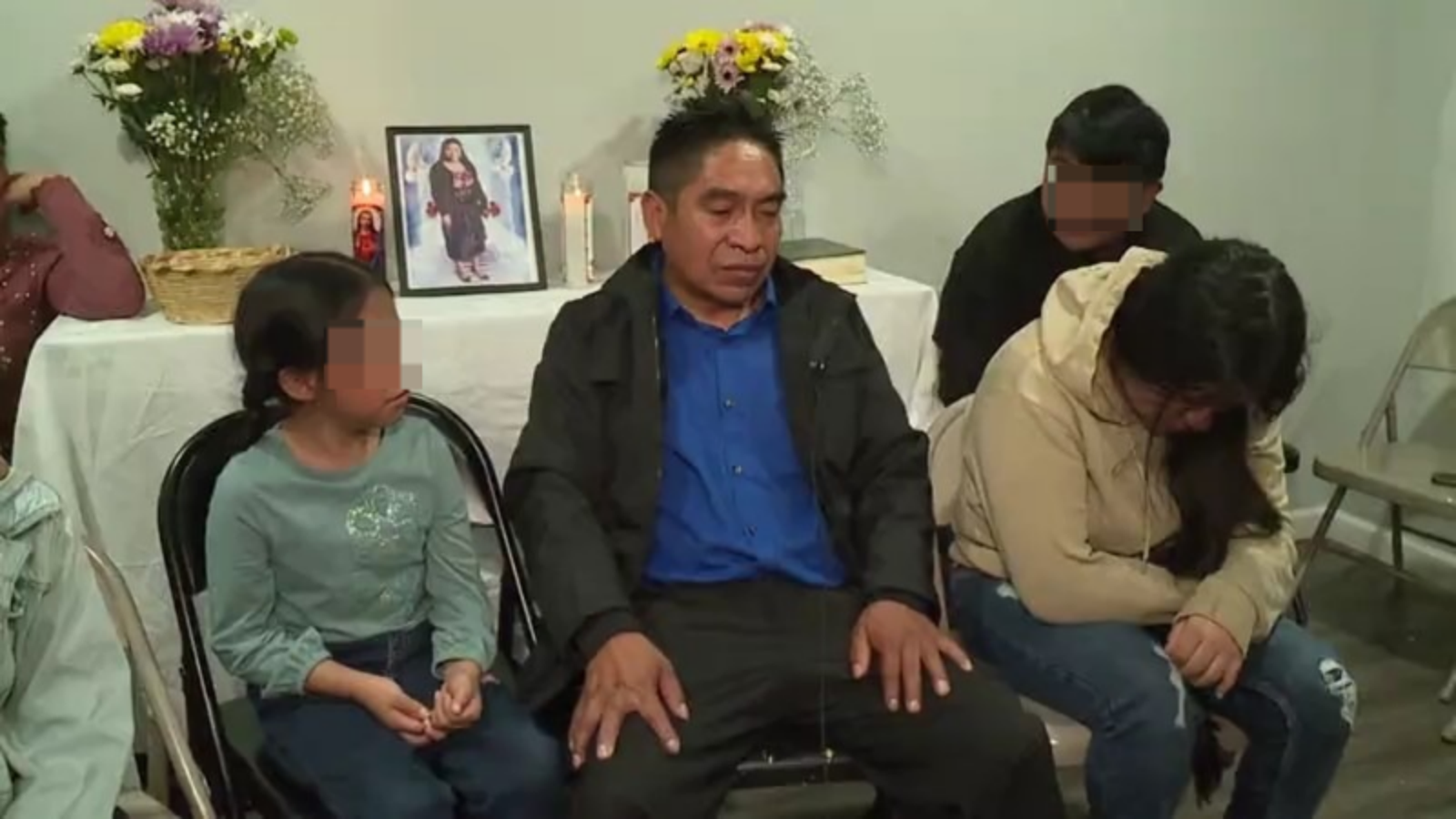 毛里西奧目睹妻子瑪麗亞中槍倒地。圖／翻攝自X