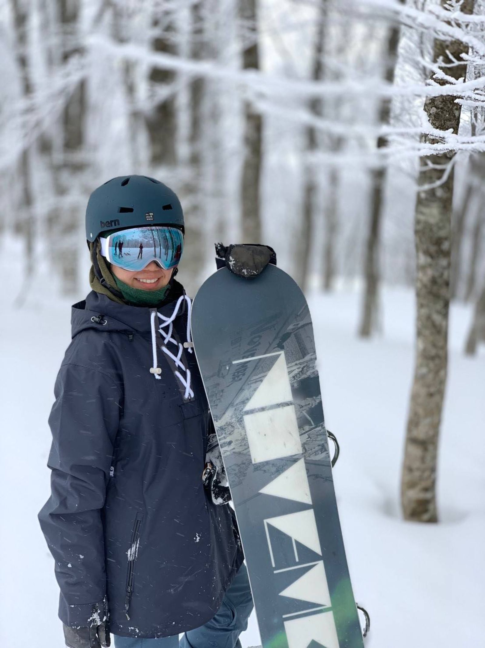 嚴雯馨喜歡滑雪，她說，滑學帶給她很多啟示。（圖／嚴雯馨提供）