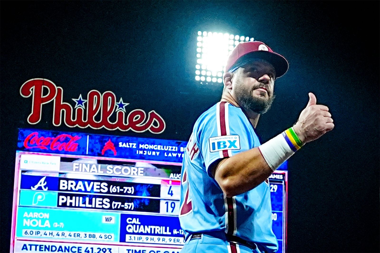 MLB／Schwarber單場四響砲寫歷史　單季49轟挑戰大谷翔平MVP地位