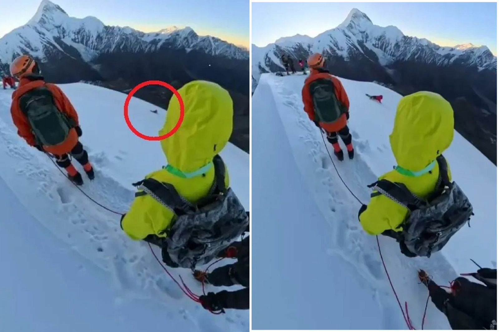 41J肉聲／死亡影片！男爬雪山滑落墜崖慘亡　竟是為自拍解開安全繩找死