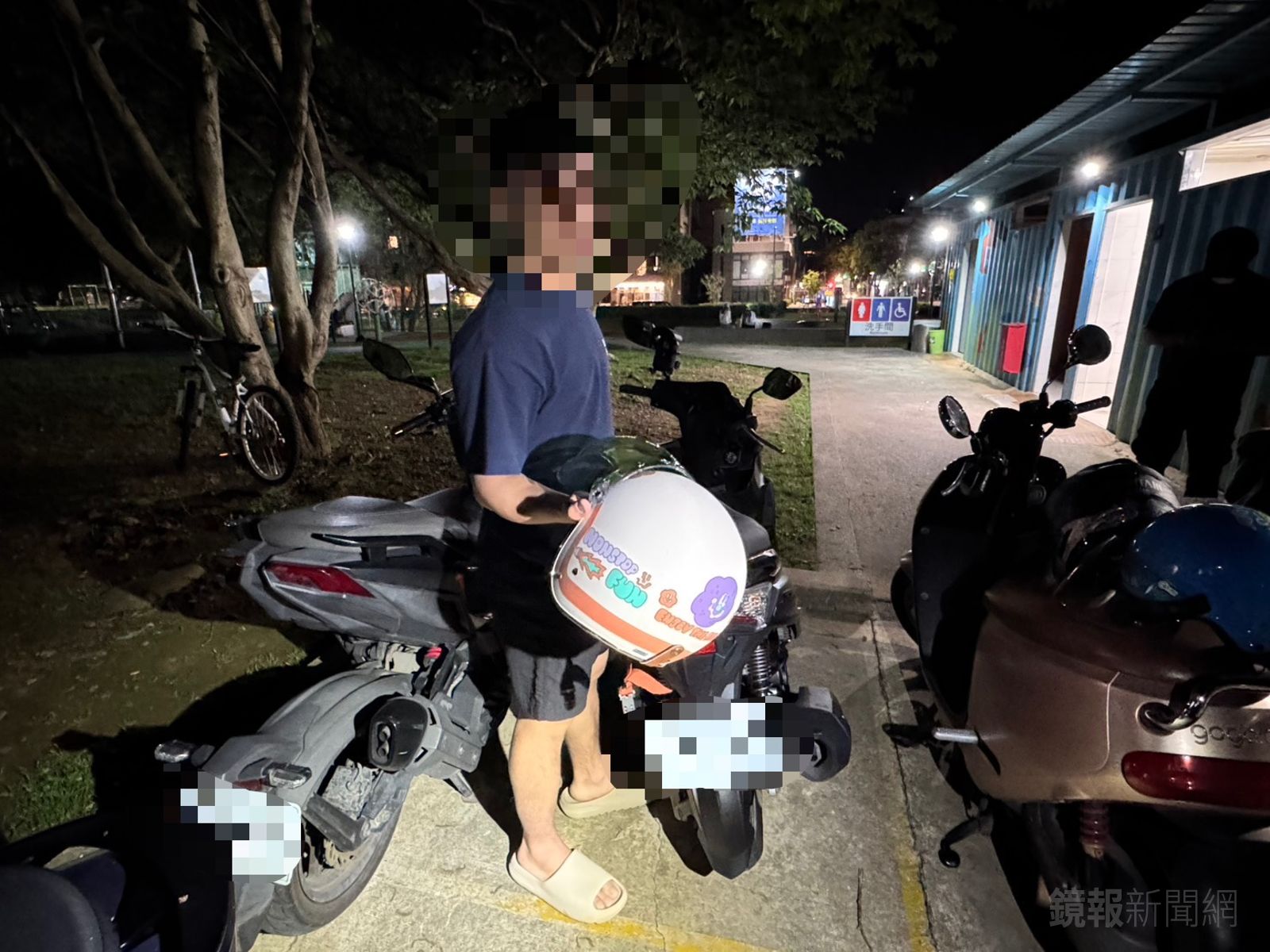 有片/輔大「魔鬼巷」偷安全帽還先拿來聞 越南移工犯行全都錄