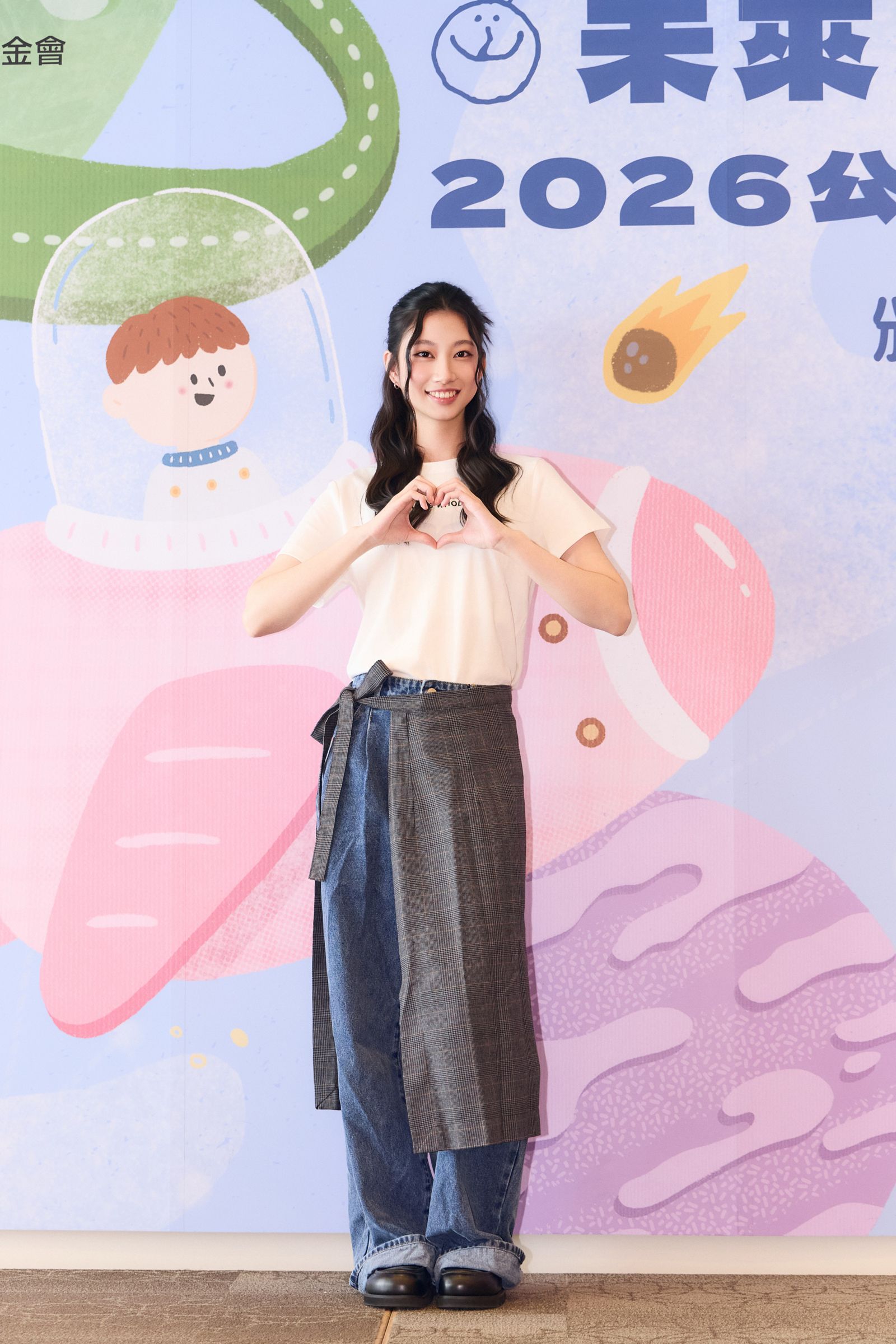 顧穎14日出席公益活動。羅慧夫顱顏基金會提供