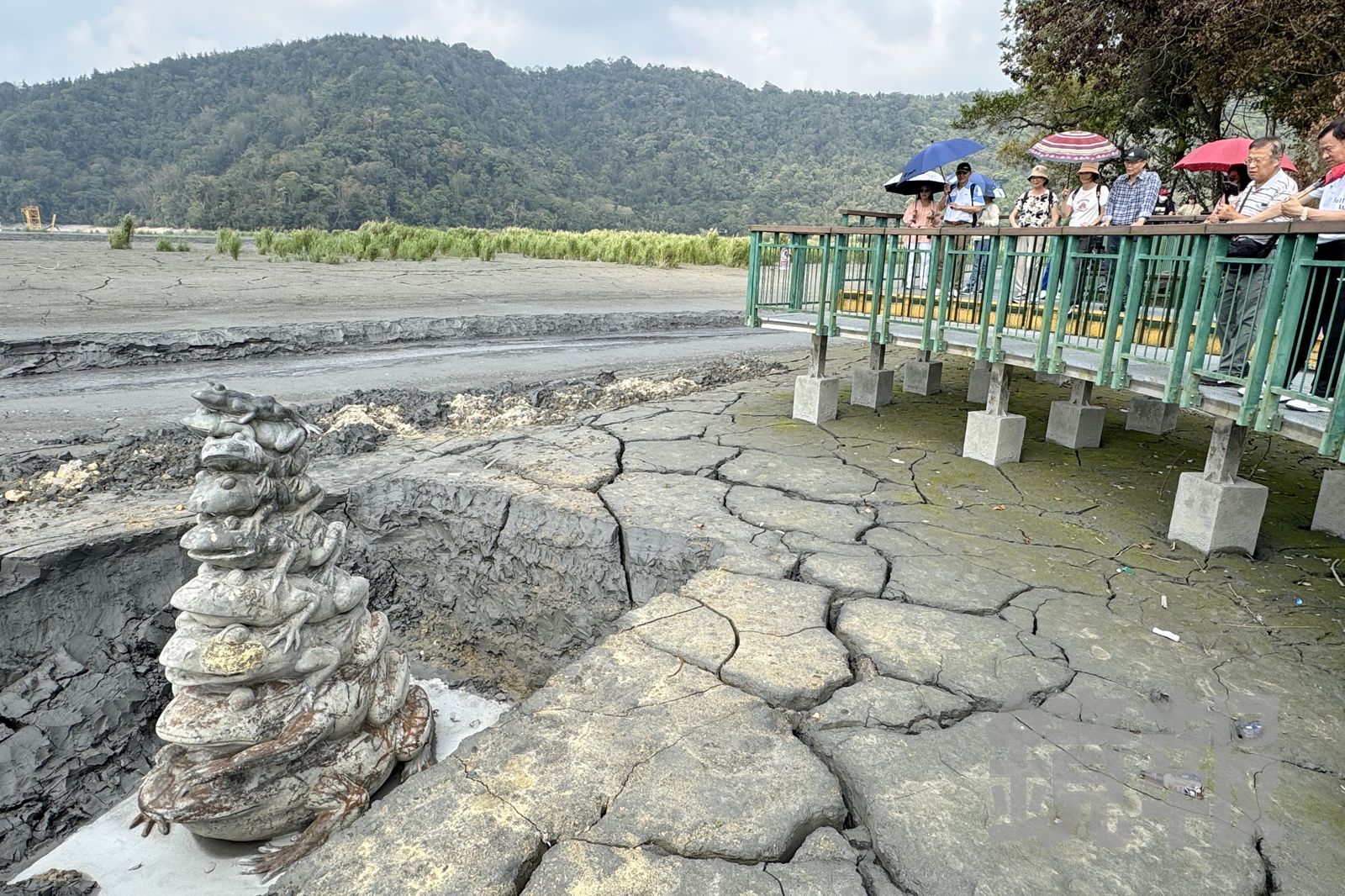日月潭「九蛙疊像」睽違5年全露出！　旱象若跌破水位警戒線…恐成為衝擊觀光指標