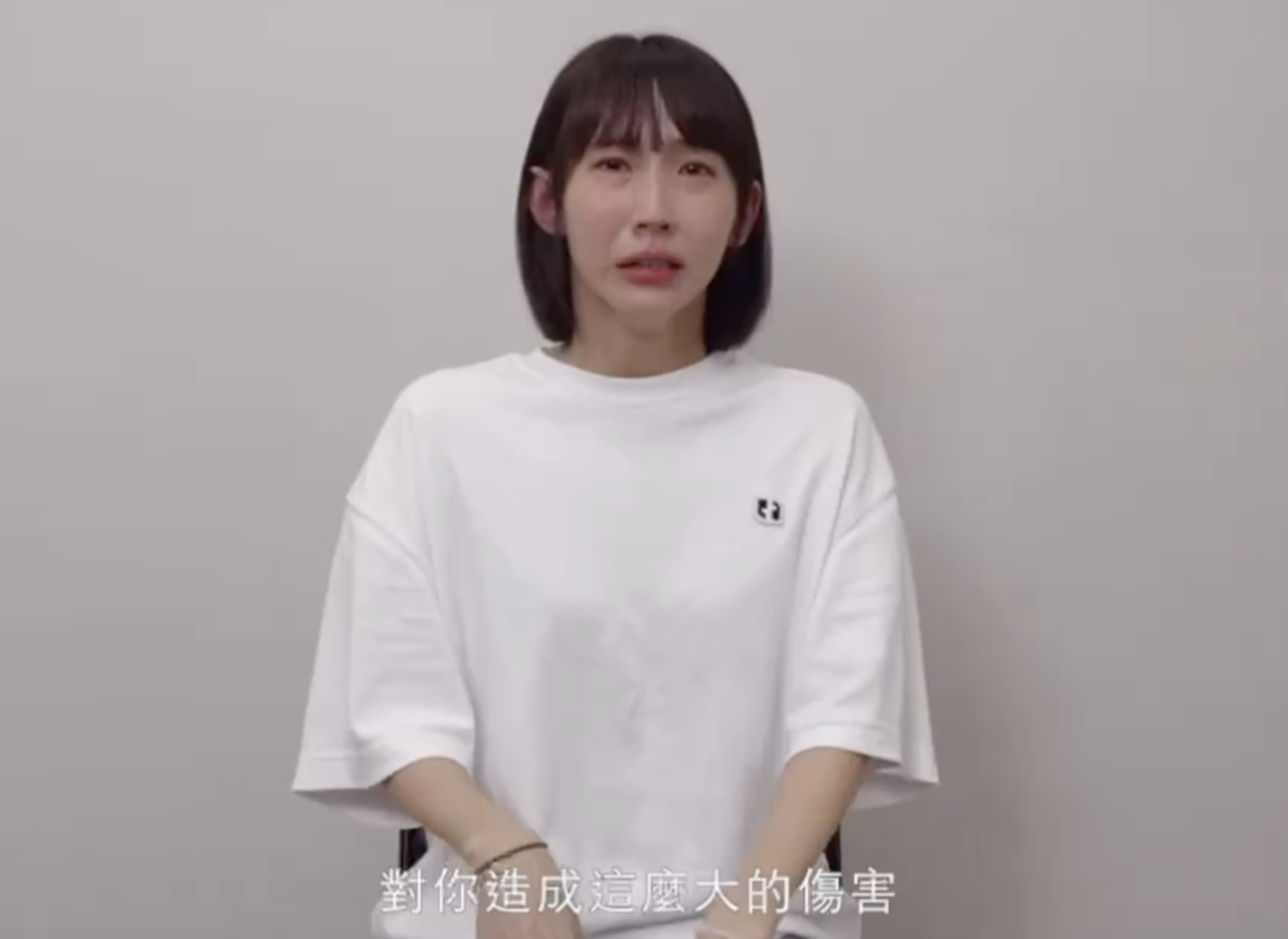 粿粿泣不成聲。翻攝Instagram @meigo.c