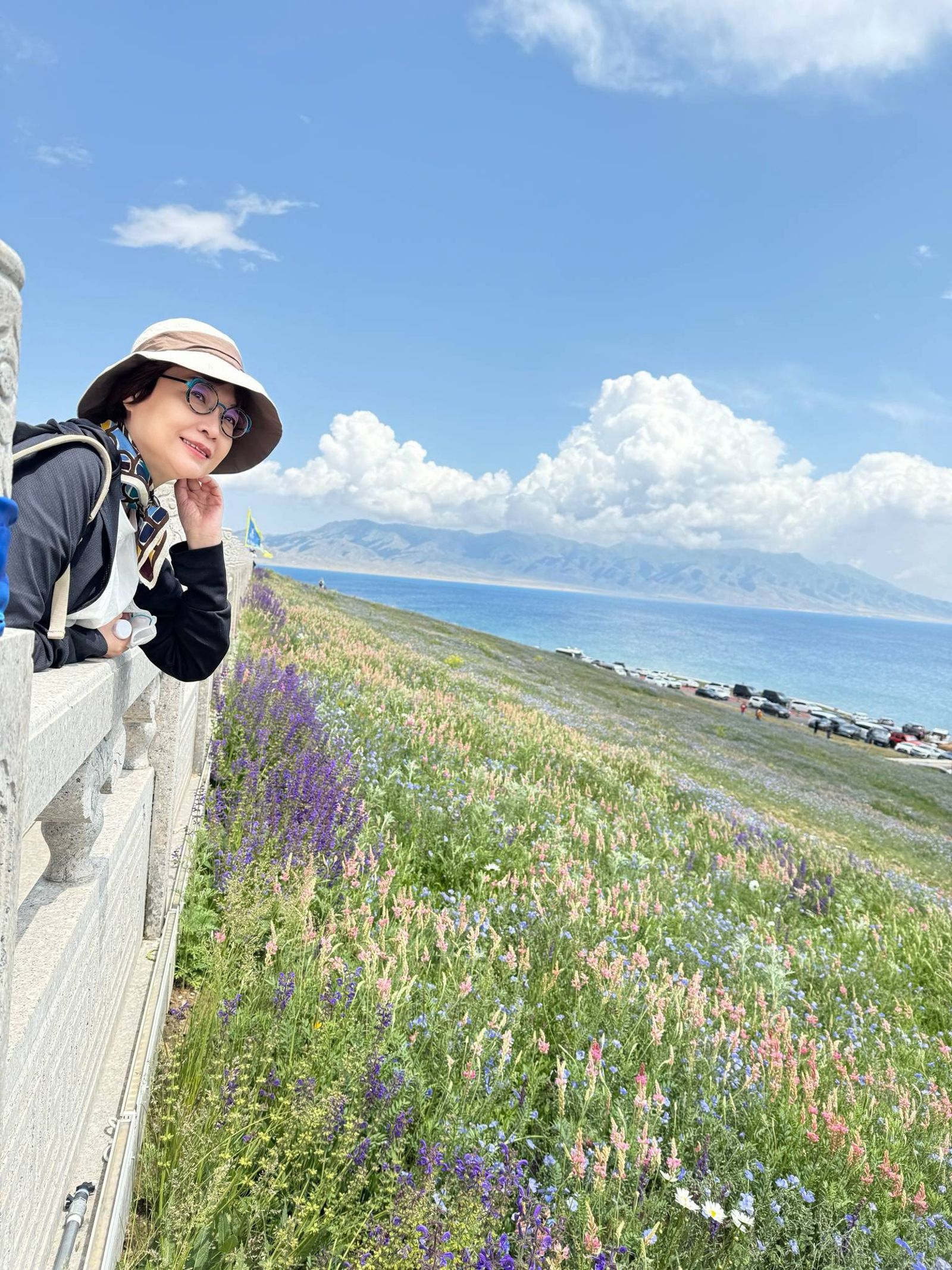 張曼娟分享當地美景。翻攝張曼娟臉書