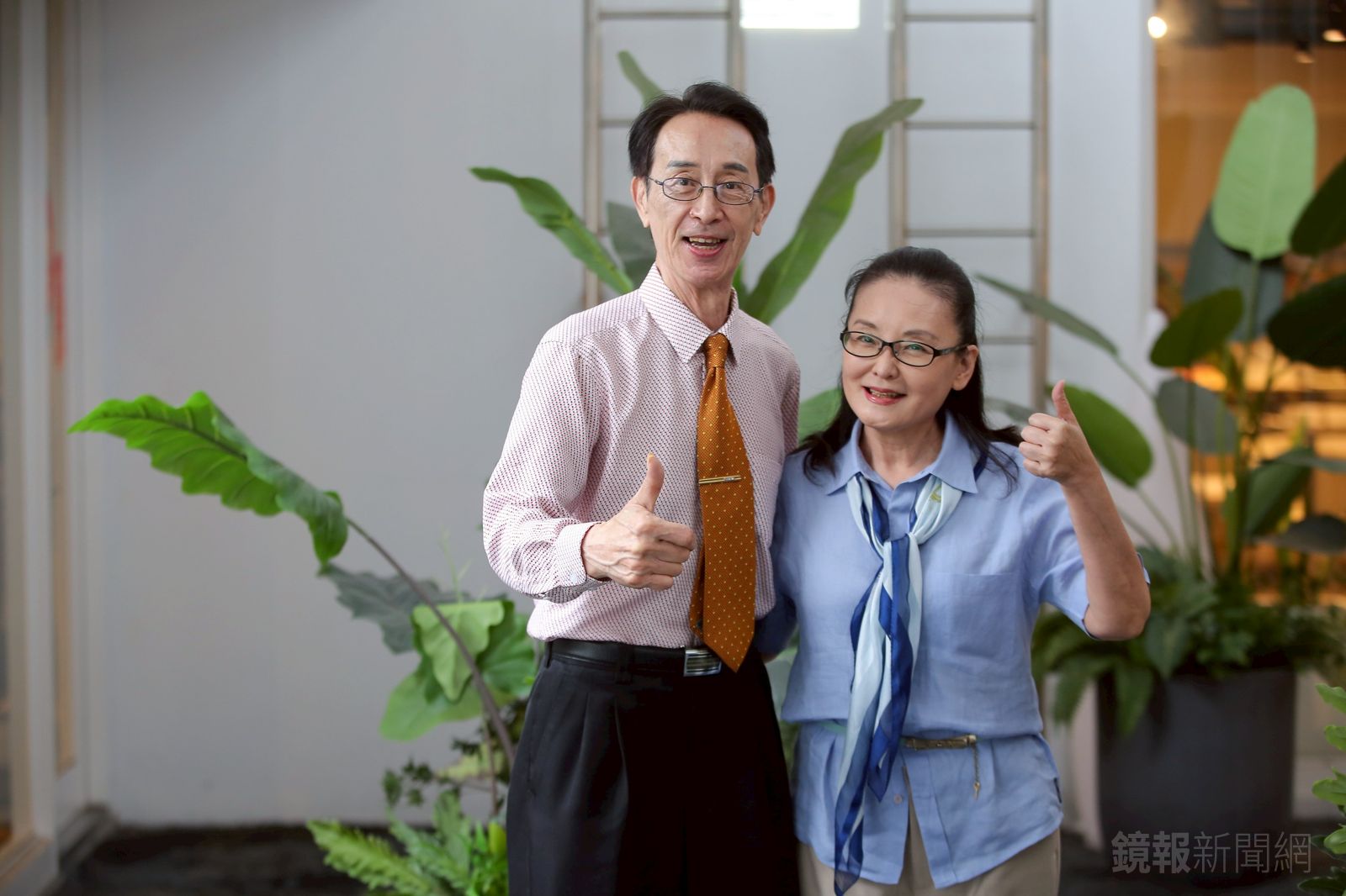 關聰（左）、王淑娟（右）合作《生命的麥田》。李鍾泉攝