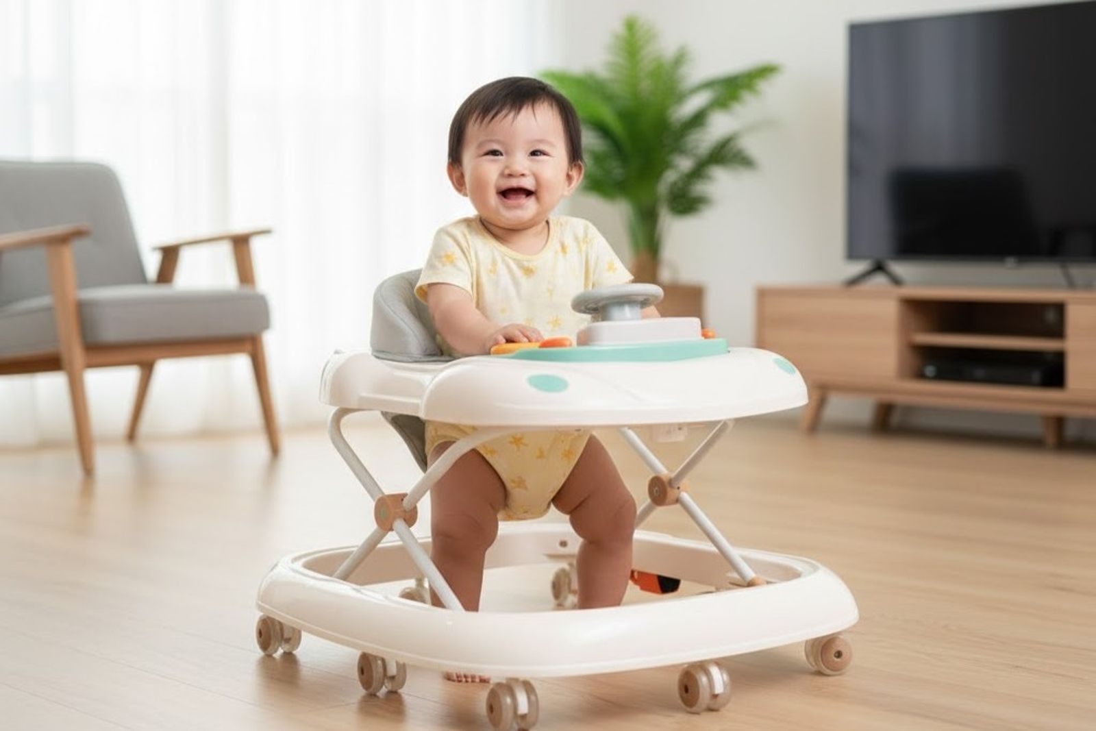 新手爸媽小心！「螃蟹車」可能害寶寶走路更慢、增加急診風險