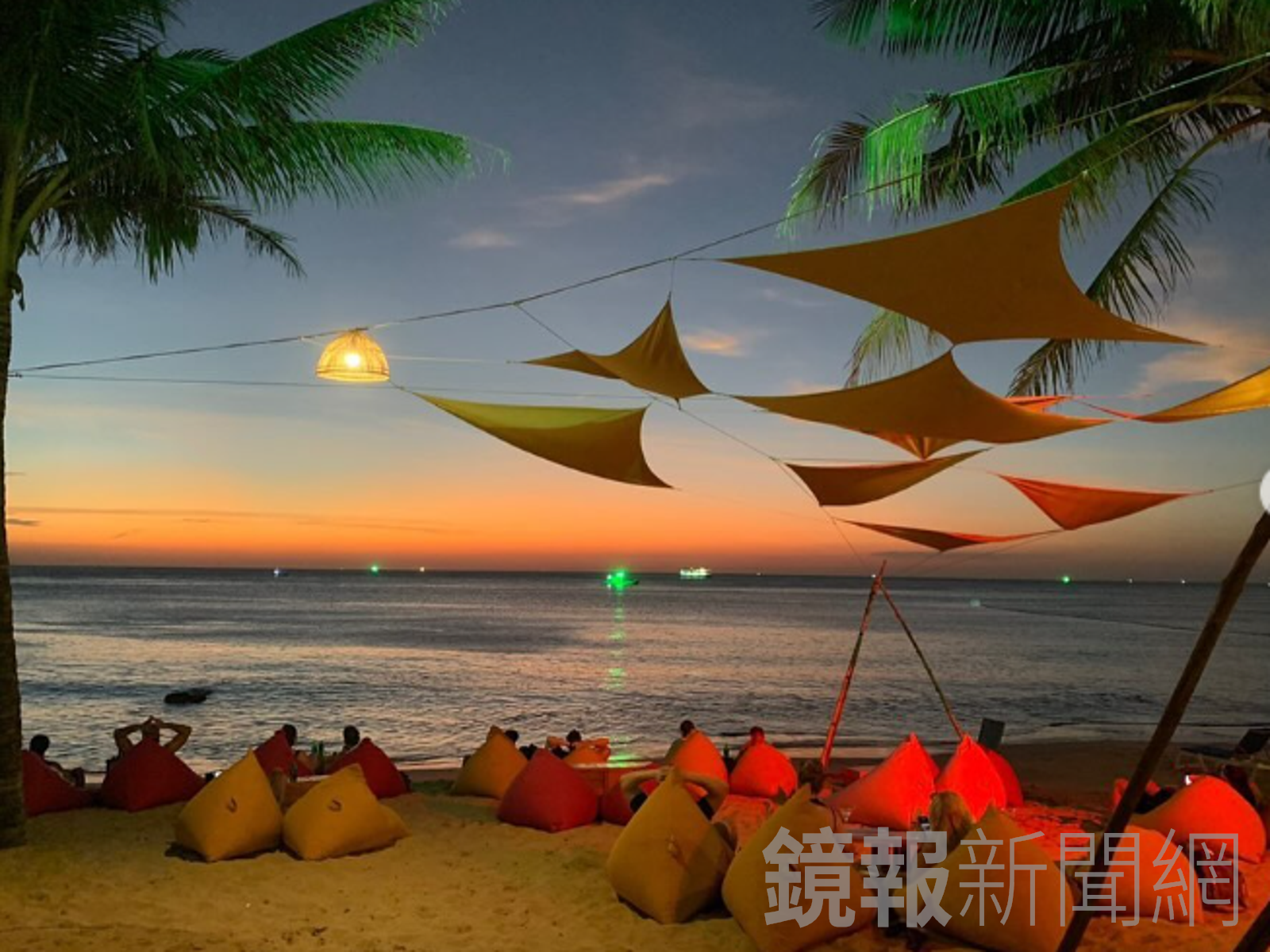 AND Resort旁的沙灘,可欣賞絕美夕陽。