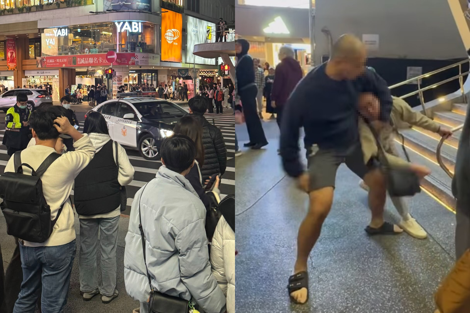 眼鏡男中山捷運站「連掐6女屁股」想逃跑　遭熱心光頭哥壓送警局
