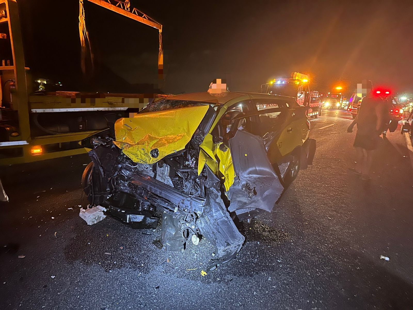 自撞國3護欄害慘一堆人　3車連續追撞釀1死7傷