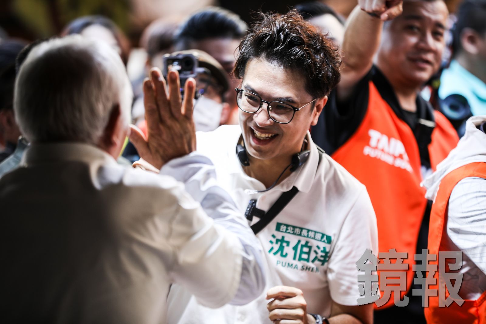 民進黨台北市長參選人沈伯洋競辦拋出3辯論日期,恭候蔣陣營提出協商會議時間。攝影鄒保祥