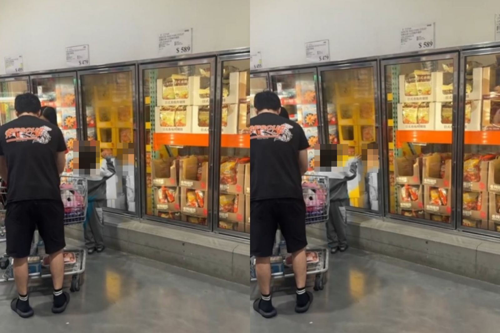 好市多又遭屁孩鬧事！小孩鑽冰櫃「家長完全不管」畫面曝…網轟：會生不會教的巨嬰