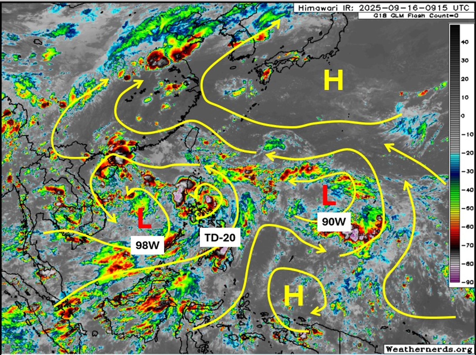 未來一週恐有雙颱夾擊。圖／翻攝自天氣職人-吳聖宇臉書