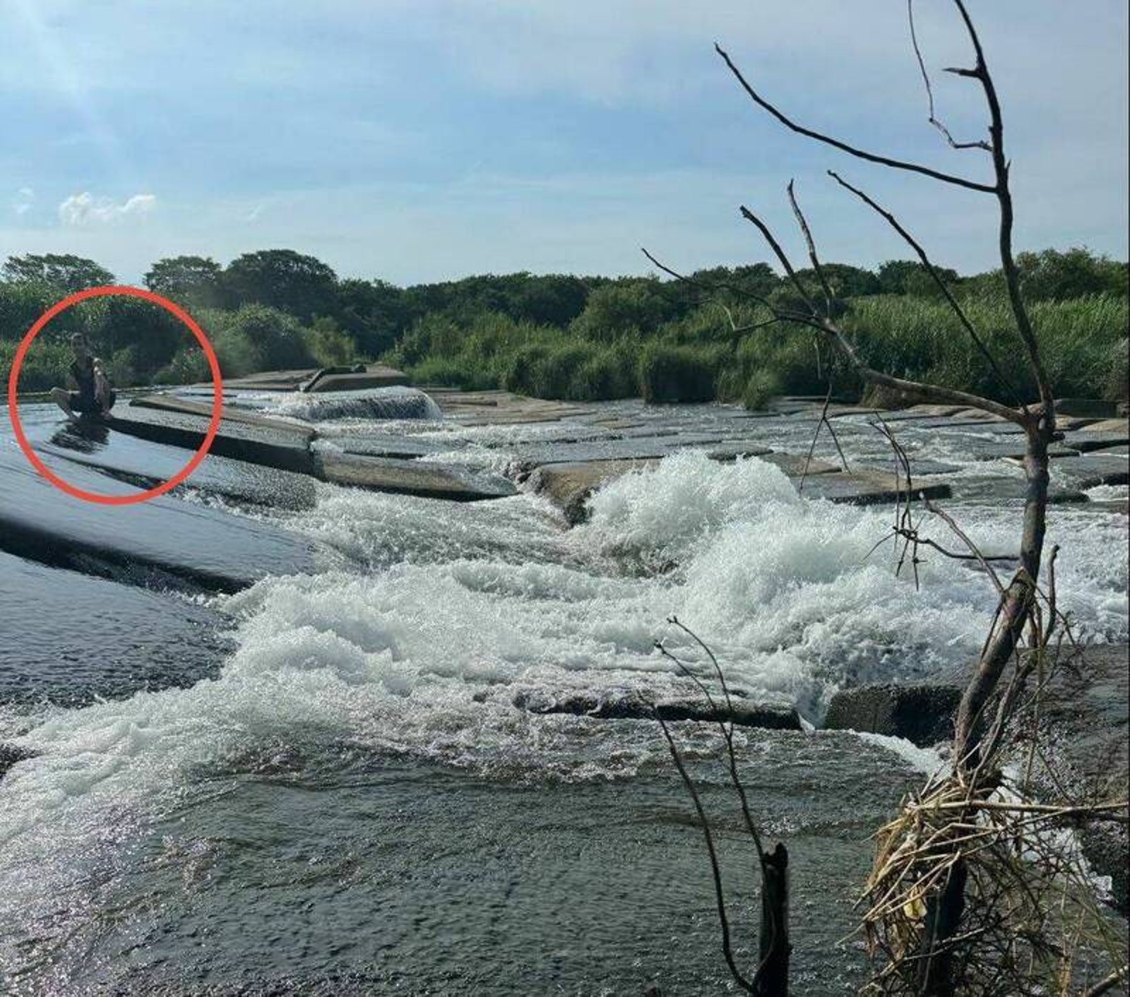 移工落水苗栗後龍溪遺體卡消波塊 女友拍下準備划水身影