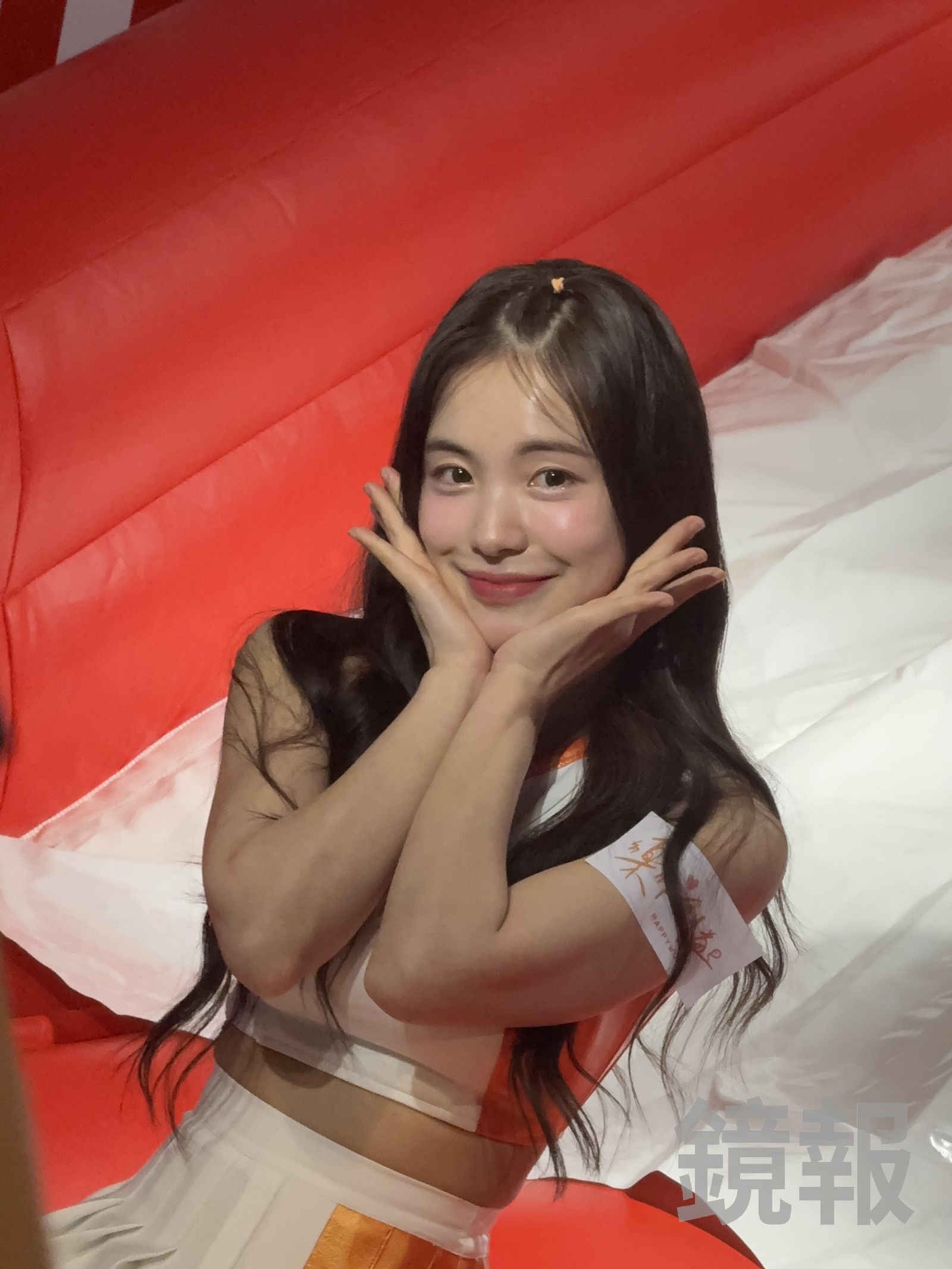 李多慧是在台人氣相當高的韓籍啦啦隊。潘佳琪攝