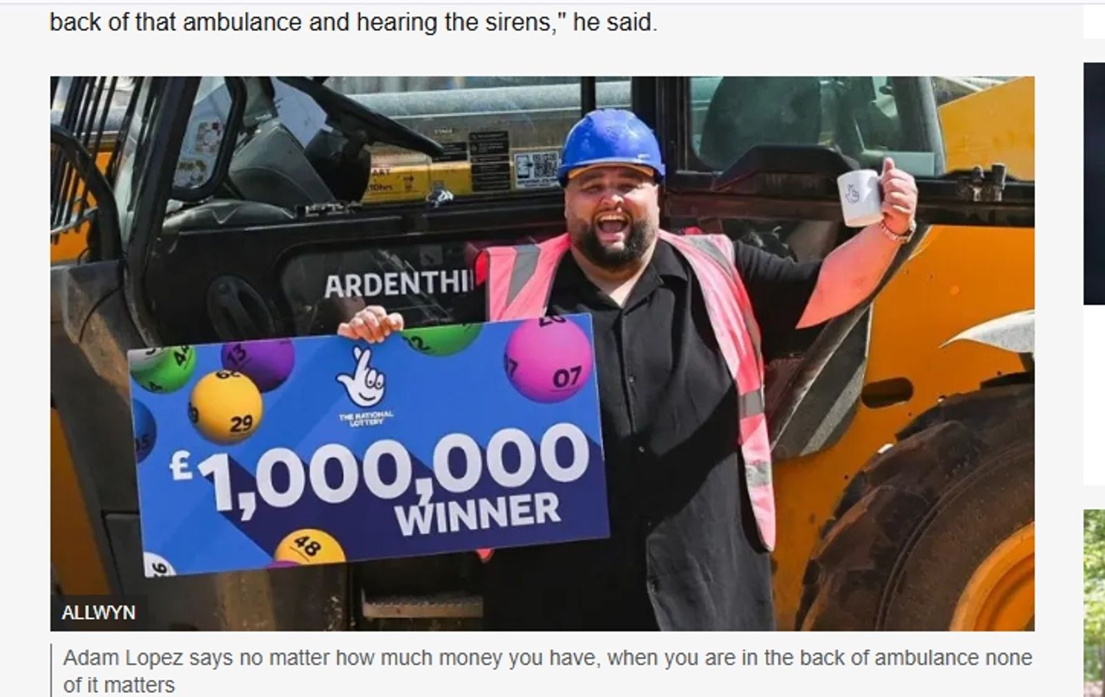 他中樂透4000萬「每天狂歡」竟差點喪命　自述：後悔辭職