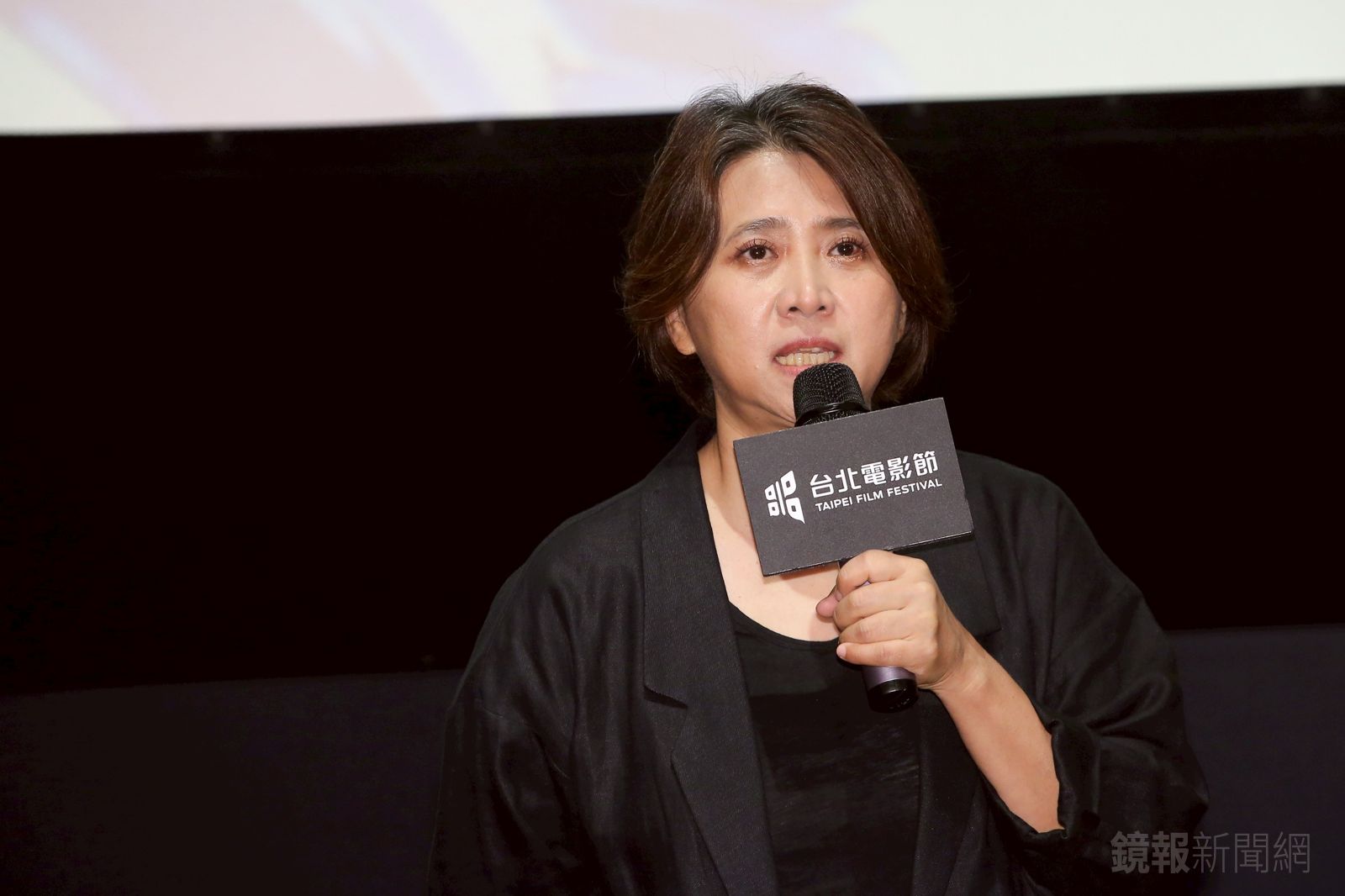 台北電影節總監李亞梅說明入圍評審意見。李鍾泉攝