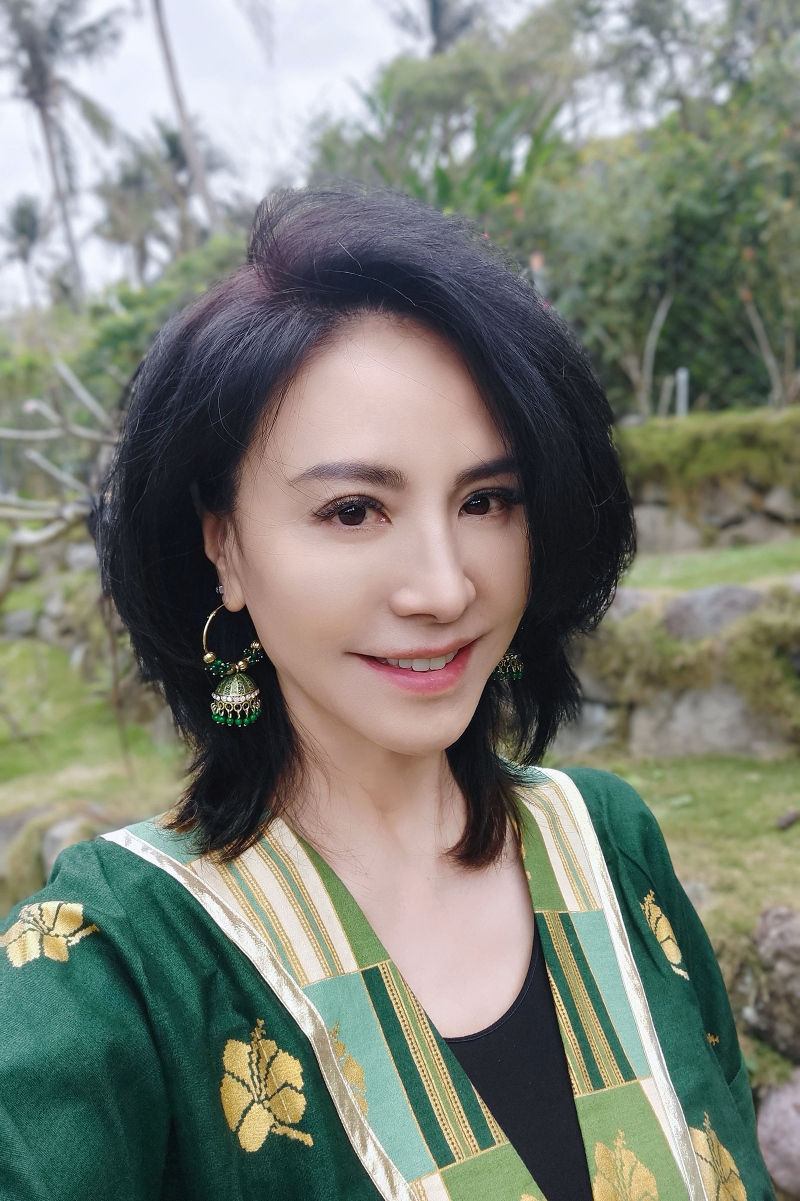 田麗在台東享受田園生活。田麗工作室提供