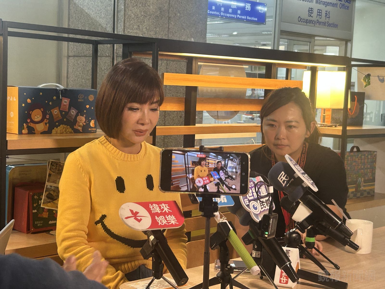 陳美鳳（如圖）受訪時被問及許瑋甯和邱澤。吳昕蓓拍攝