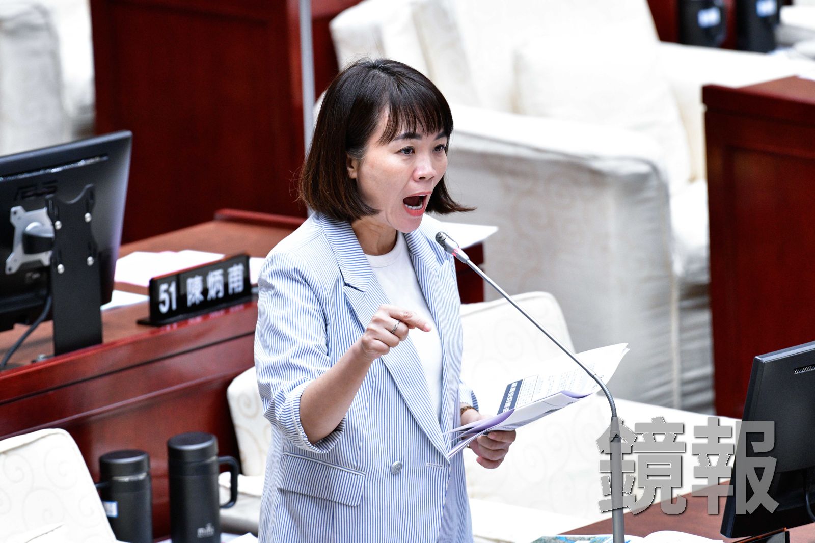 蔡康永昨晚在微博發道歉文,民進黨台北市議員簡舒培點名蔣萬安,中國這樣「助選」他承受得住嗎?攝影李智為
