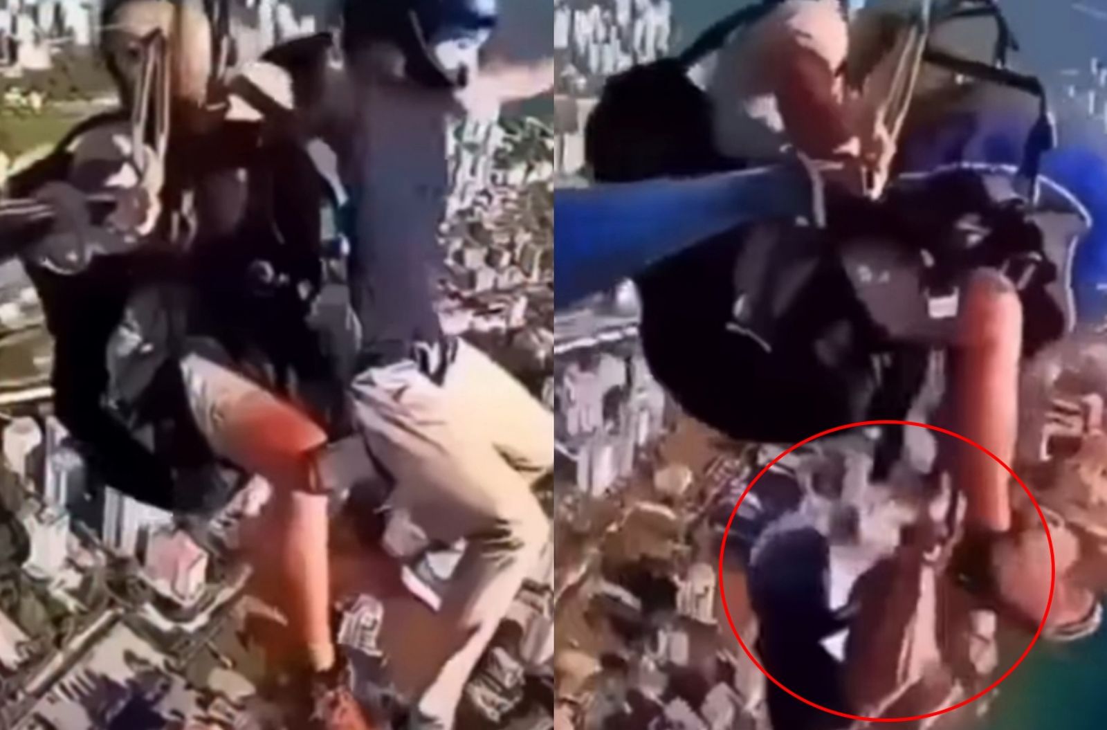 男子在體驗滑翔傘時,安全帶鬆脫導致他從高空墜落慘死。圖/翻攝自parvezsagar IG