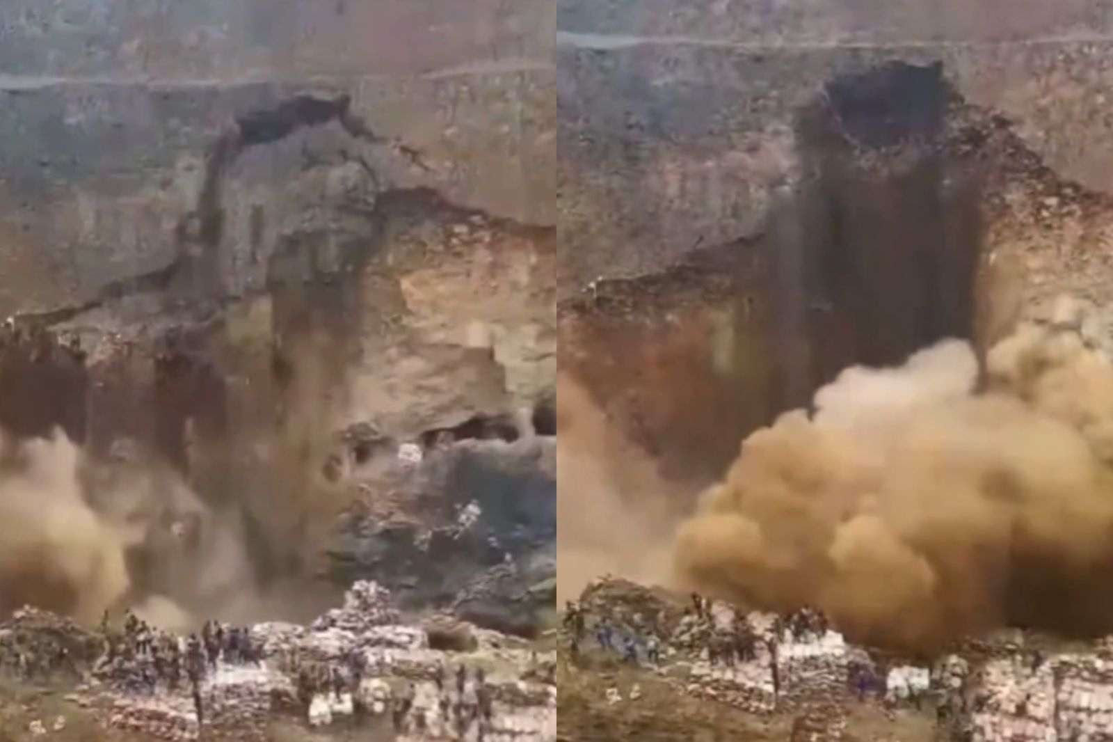 民主剛果礦區橋梁坍塌!至少32死 「土石崩落」恐怖畫面曝光