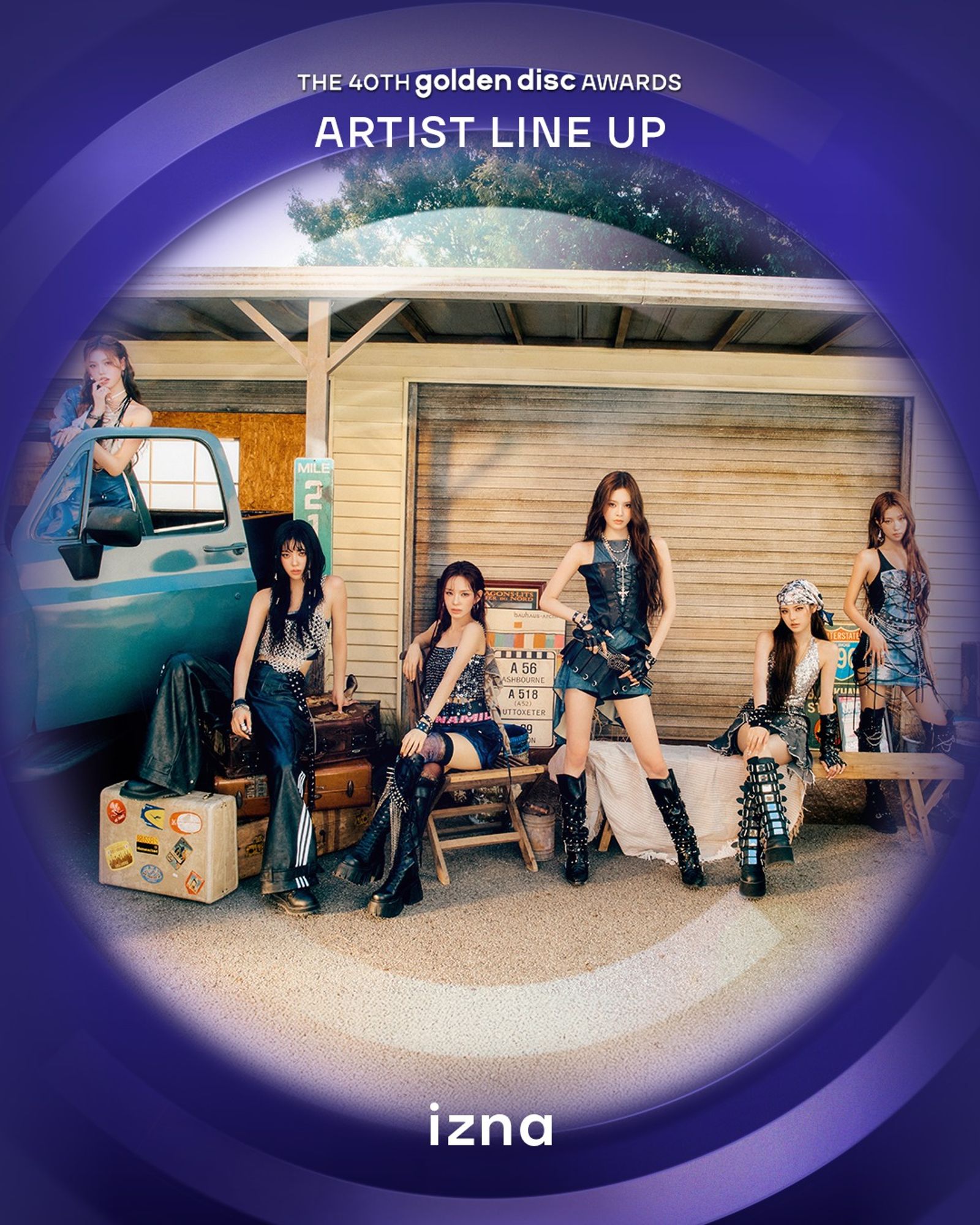 izna今年也常來台出席拼盤演唱會。翻攝IG@golden_disc