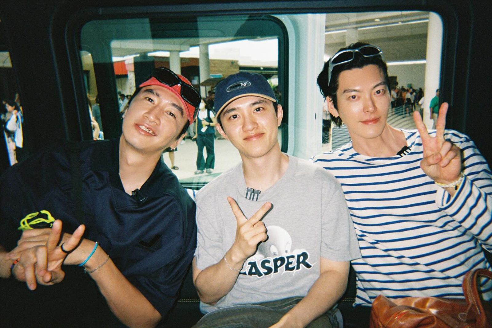 金宇彬(右起)、都敬秀、李光洙是知名演藝圈至親,三人還一起錄節目。翻攝IG@____kimwoobin