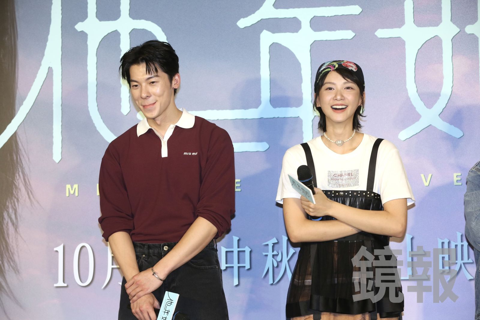 許光漢、袁澧林面對粉絲提問香港美食一度無法招架。董孟航攝