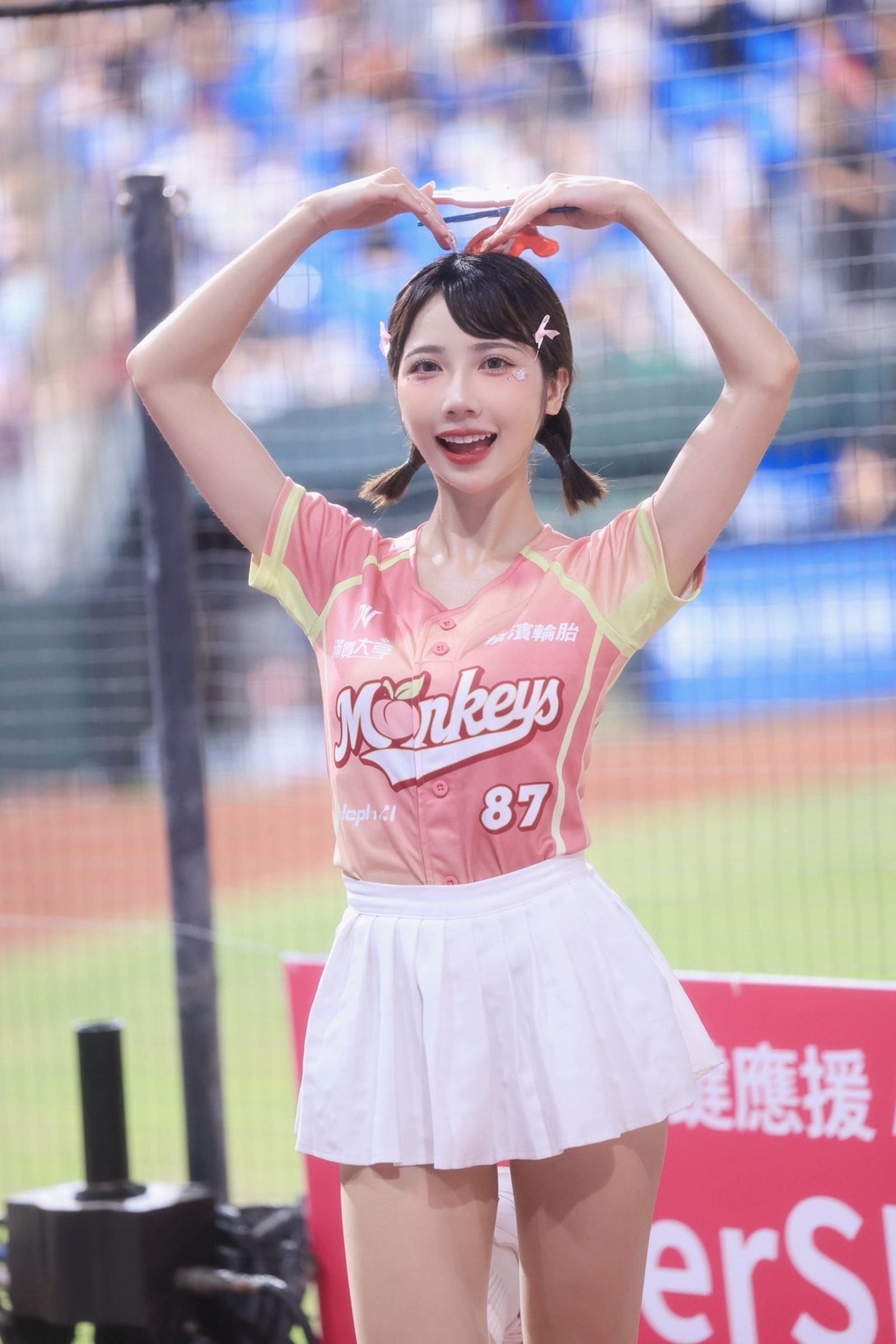 彭彭的個性比較文靜。樂天桃猿提供