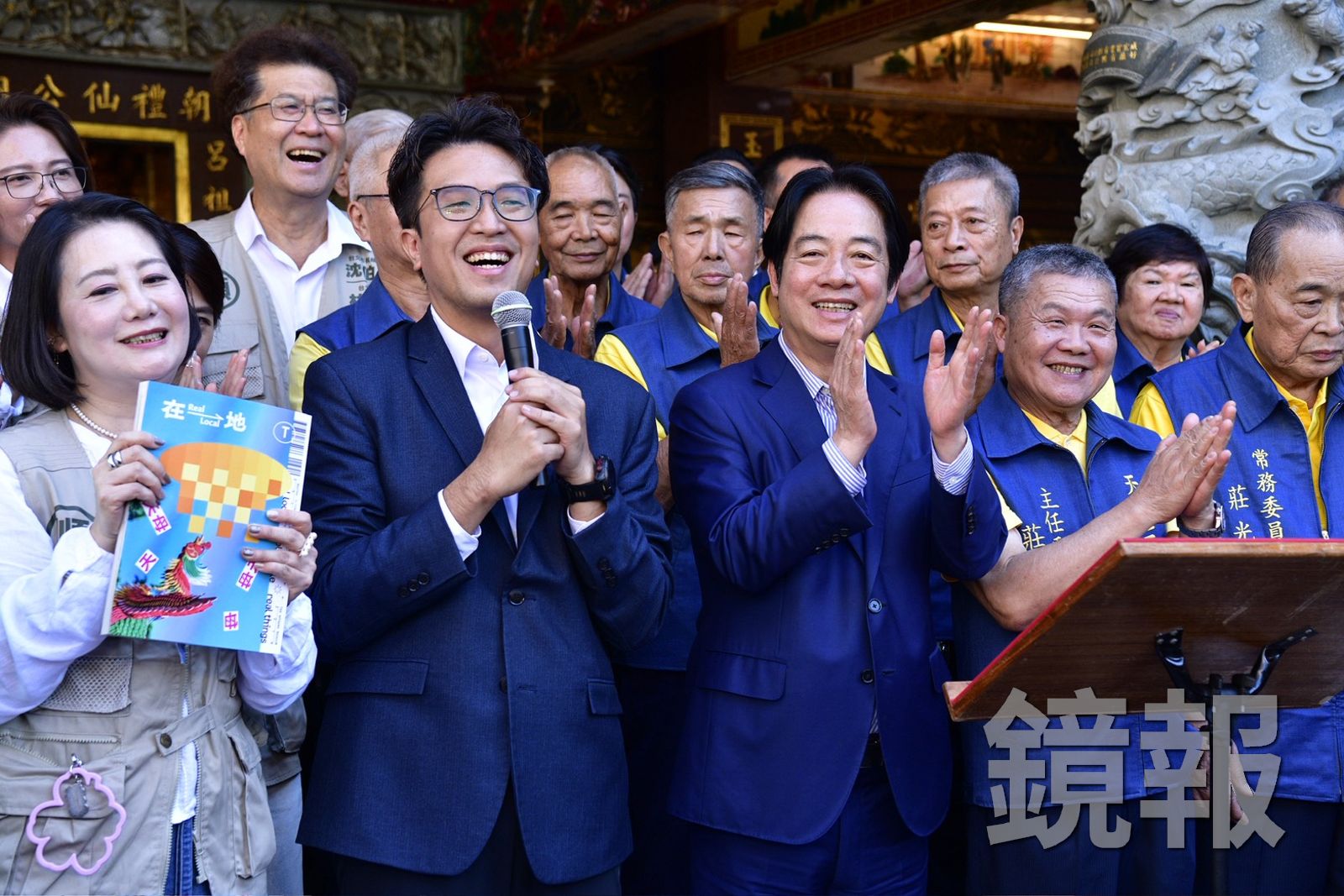 賴清德、沈伯洋天母參香現場湧千人 沈談城市願景:不只舒適更要世界一流