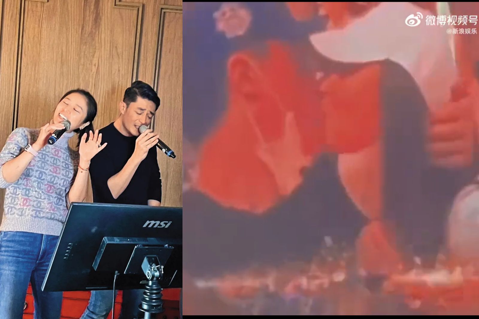 林心如霍建華罕見放閃　Kiss Cam脫口罩熱吻全場嗨翻