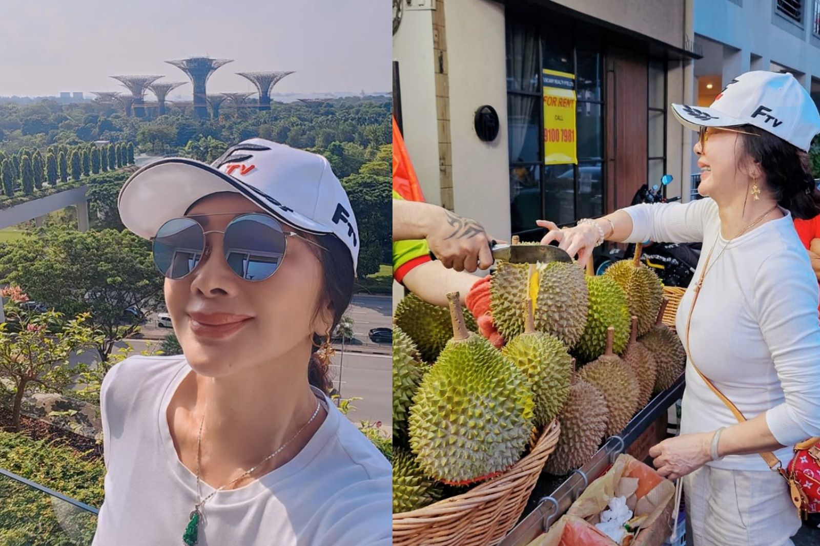 陳美鳳近日到新加坡旅遊,分享自在生活。翻攝陳美鳳臉書、IG