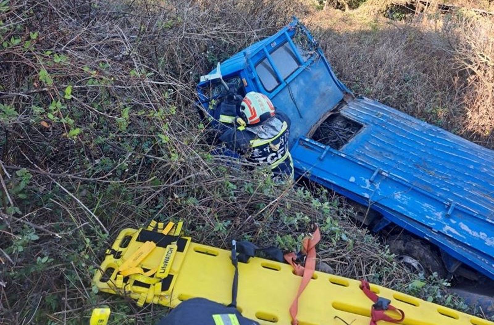 台中詭異車禍釀1死　7旬翁駕車行經公墓翻落田中送醫不治
